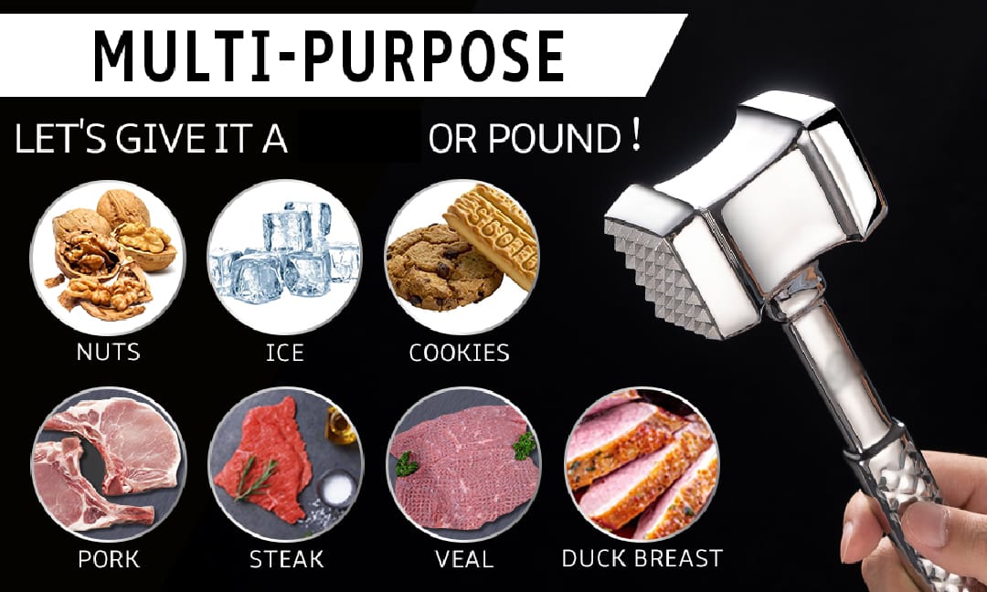 Meat Tenderizer Mallet Stainless Steel